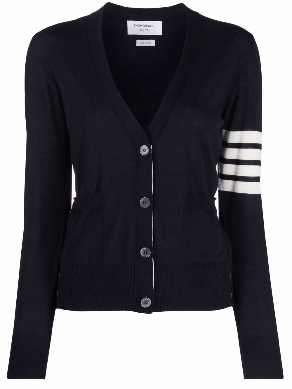 THOM BROWNE · 4BAR COTTON CARDIGAN