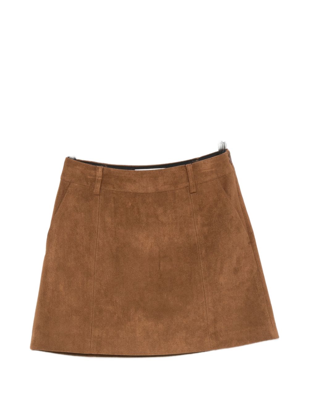 SUEDE EFFECT MINI SKIRT